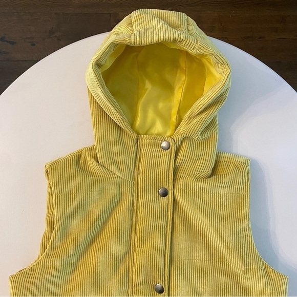 Urban Outfitters Love + Harmony Yellow Corduroy Vest - Picture 6 of 9